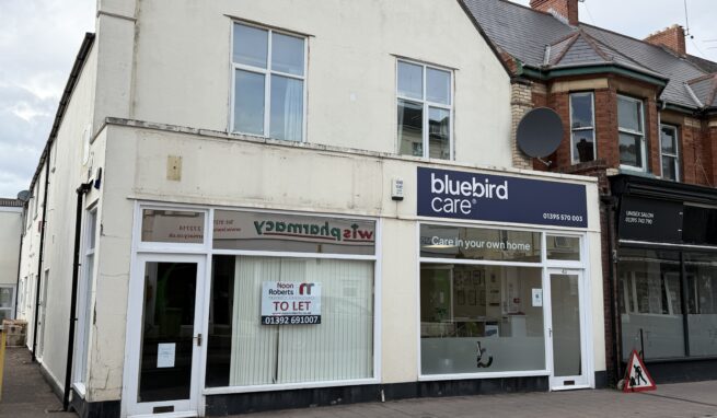 Retail / Office premises on a busy main road in the centre of Exmouth